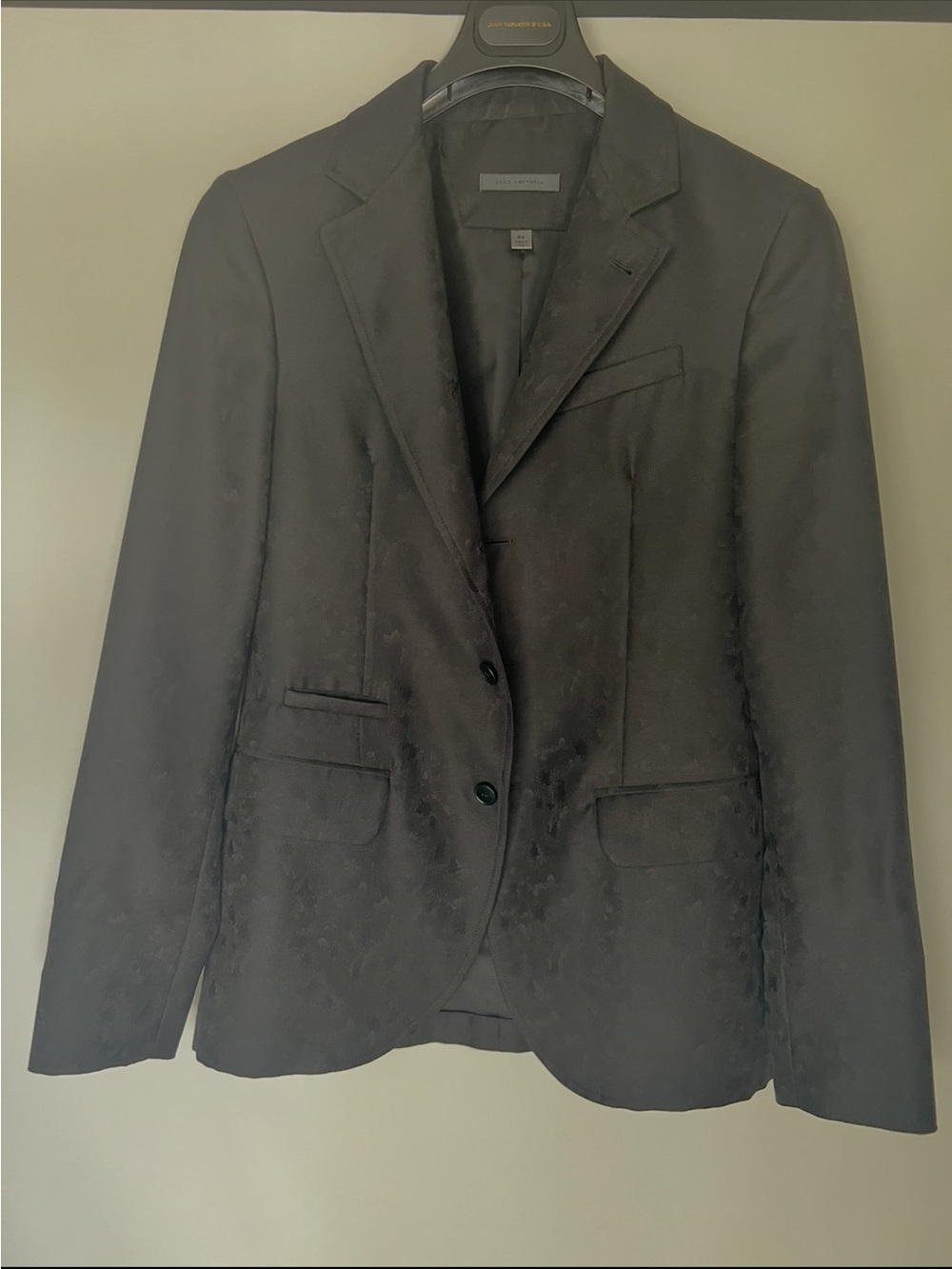 John Varvatos Black Mens Two-Button Sport Coat